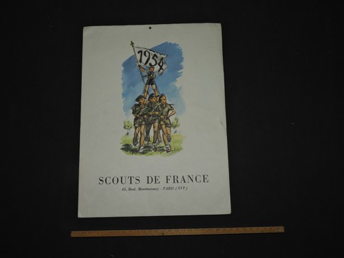 Calendrier scout 1954 pierre - calendrier,
