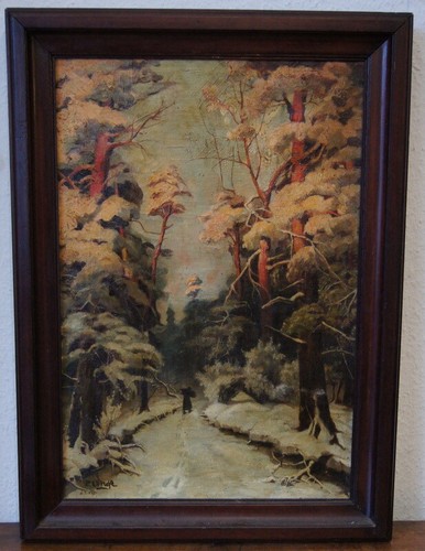 Magnifique huile sur toile - huile, de