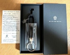 Toyota Crown emblem key charm chain recycled leather novelty From Japan New