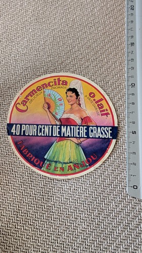 étiquette ancienne fromage - Étiquette,