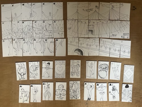 Jeu cartes artiste le - jeu, d’artiste