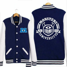 Monsters University Varsity Jacket Bleu Adult Cosplay Costume
