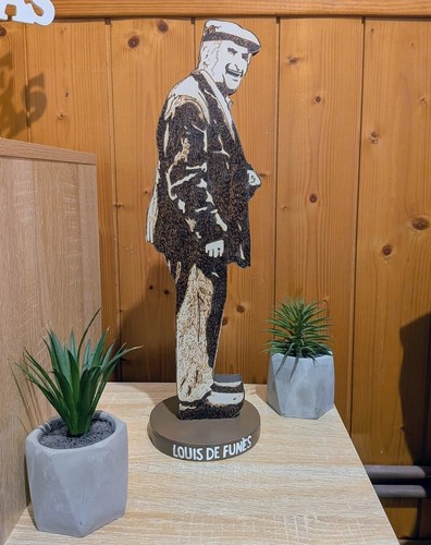 Figurine bois louis - bois, funès