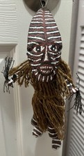 VTG African Tribal Makishi Folk Art Spirit Doll Masked Mukanda Answer Zimbabwe 9