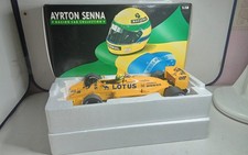 MINICHAMPS 1/18 AYRTON SENNA 1987 LOTUS HONDA 99T BON ETAT EN BOITE  TO A10