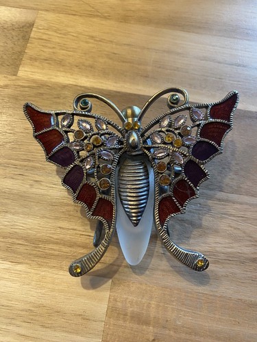 Ancien flacon bijou - ancien, papillon