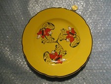 ASSIETTE en FAÏENCE JAUNE