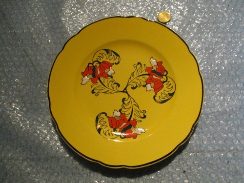 Assiette faïence jaune - assiette, en