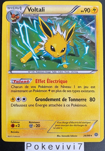 Carte pokemon voltali 98 - carte, 26/98