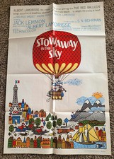 Stowaway in the Sky Poster Maurice Baquet Andre Gille Pascal Jack Lemmon 1962