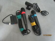 lot 2 microphones / ps2 / ps3 / avec adaptateur USB / et camera