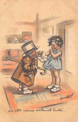 Cpa illustrateur germaine - illustrateur,