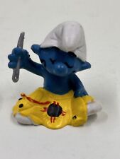 Figurine Schtroumpf de Peyo par Schleich - (Smurf Pitufo Schlumpfe) 1980 - RARE