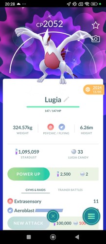 Lugia shiny registred 30 - lugia, or