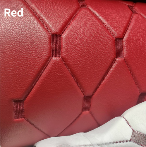 Brodé simili cuir tissu - cuir,