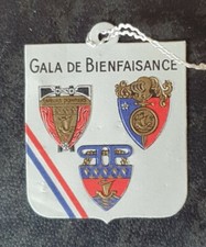 badge paper crest police, firefighter, charity gala 1942 winter velodrome 