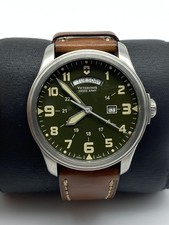 Victorinox 44mm WR 100m Quartz Green Dial Date Men's Watch