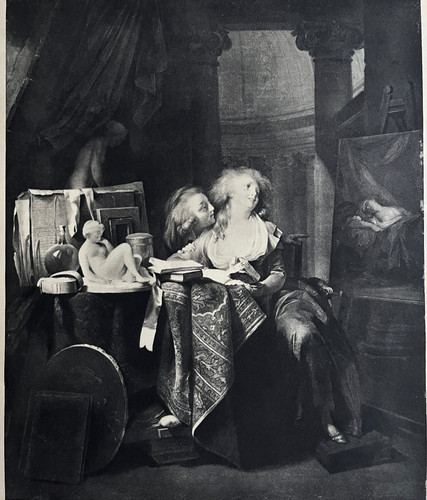 Estampe scène galante