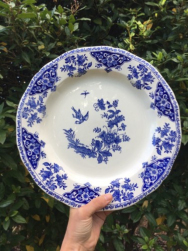 Grand plat porcelaine - , gien