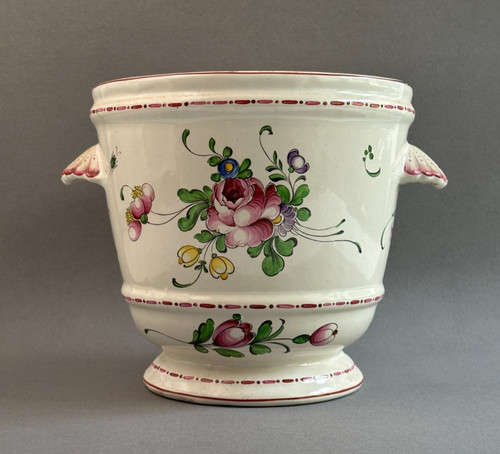 Cache pot faience - en,
