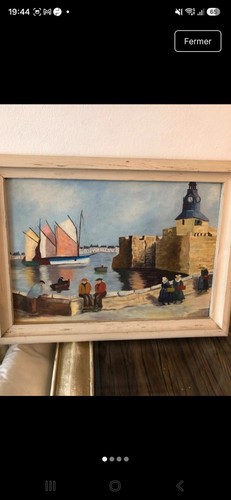 Tableau encadré paysage marin