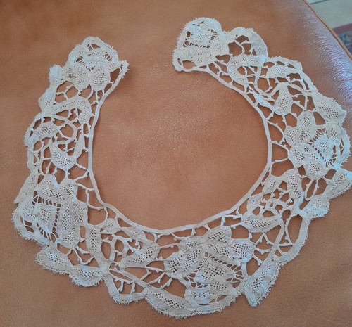 Col dentelle crochet point - au,