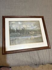 Claude Monet Vetheuil Framed Reproduction Under Glass 22.5"x19