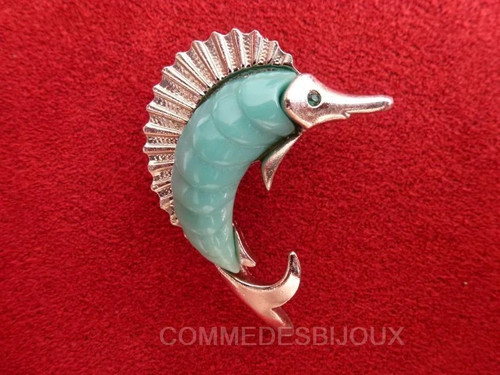 Broche vintage espadon poisson - vintage,