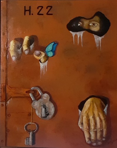 Tableau peinture acrylique - tableau, sur