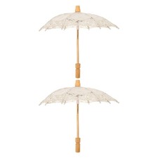 2 Pcs Ombrelle Mariage Petit