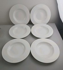 VILLEROY & BOCH Royal White Rim Soup Bowl Porcelain Dinnerware Germany Lot of 6