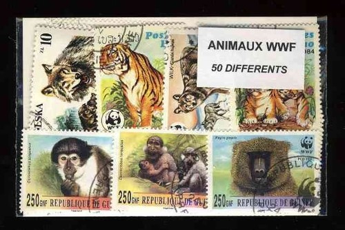 Animaux wwf timbres - animaux, 50