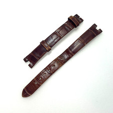 Cartier Baignoire SM Genuine Leather Strap Brown KD2UAR93 Made in France#043B