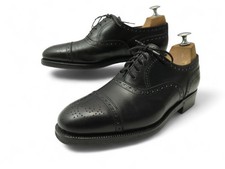 CHAUSSURES BERLUTI TALBINIO 6 40 DERBY A BOUT FLEURI EN CUIR NOIR SHOES 1700€