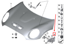 MINI CLUBMAN F54 Charnière de