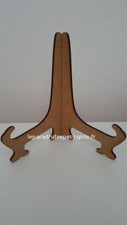 1 support assiette en bois MDF ,chevalet porte assiette,présentoir assiette , 