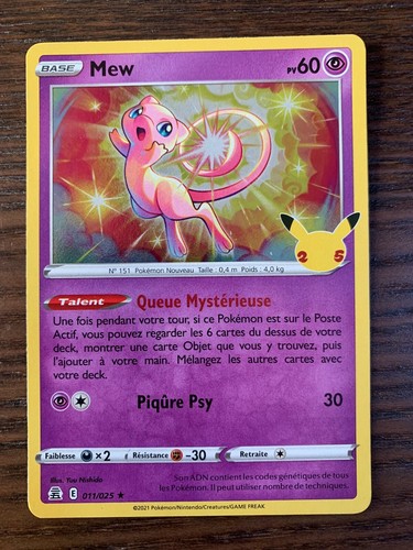 Carte pokémon holo mew - carte,