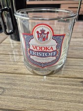Eristoff Solid Thick Glass Vodka Advertising Ice Bucket Collection