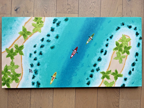 Coral paradise acrylic - coral,