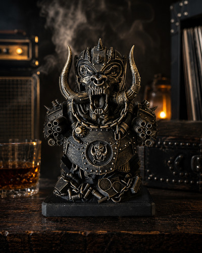 Statue crâne heavy metal - heavy, 14