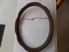Ancien cadre ovale en bois
