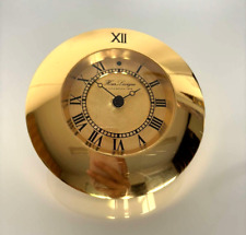 Pendulette de bureau Hour Lavigne en laiton dorée