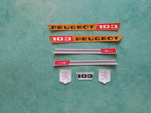 Lot autocollants peugeot 103 - peugeot,