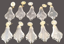 Lot 10 pampilles en cristal