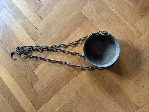 Ancien chaudron fonte avec - ancien,