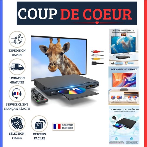 Lecteur dvd 1080p hdmi - dvd,