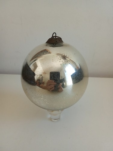 Ancienne boule noël - ancienne, verre