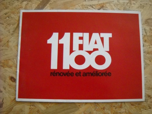 Brochure catalogue fiat 1100 - brochure,