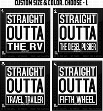 RV Travel Trailer Vinyl Decal Sticker Fifth Wheel Diesel Pusher Travel Road Life