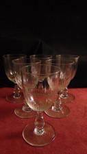 Set of 6 Baccarat Crystal Wine Glasses Organ Games Model